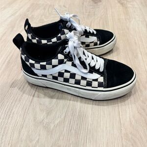 Vans Black and White Checkerboard Shoes